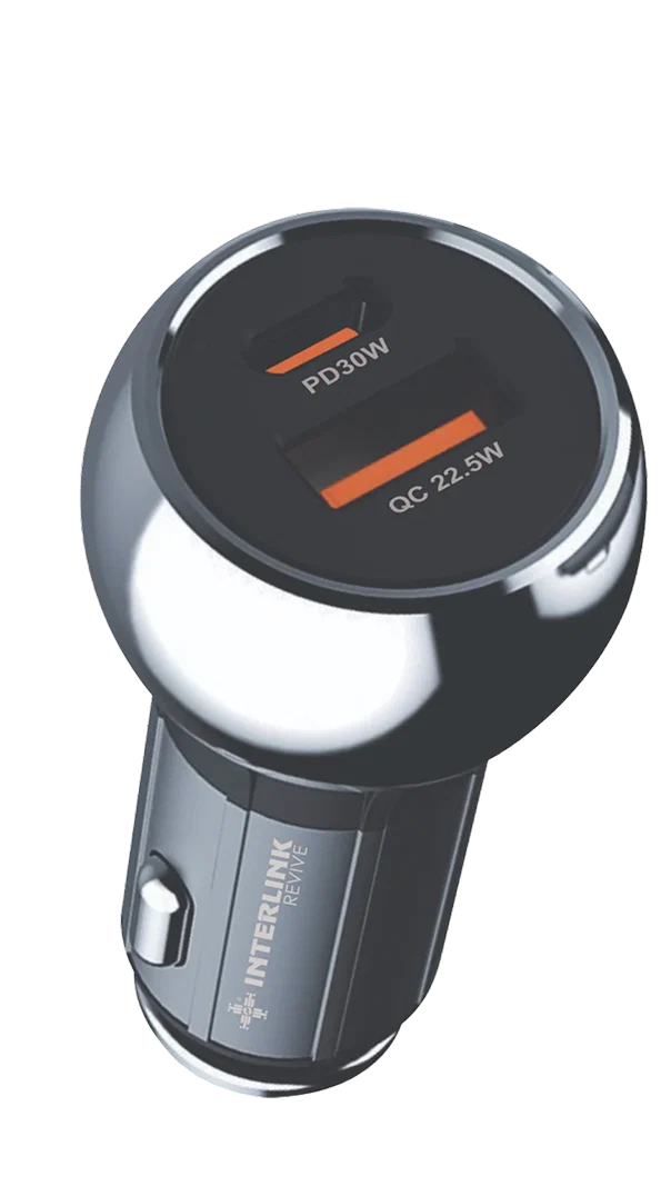 I-229 | REVIVE 30W PD DUAL-PORT CAR CHARGER